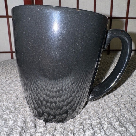 Corelle Stoneware Black Coffee Cups Mugs Set of 2 - Picture 3 of 15